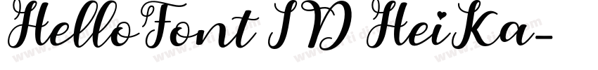 HelloFont ID HeiKa字体转换